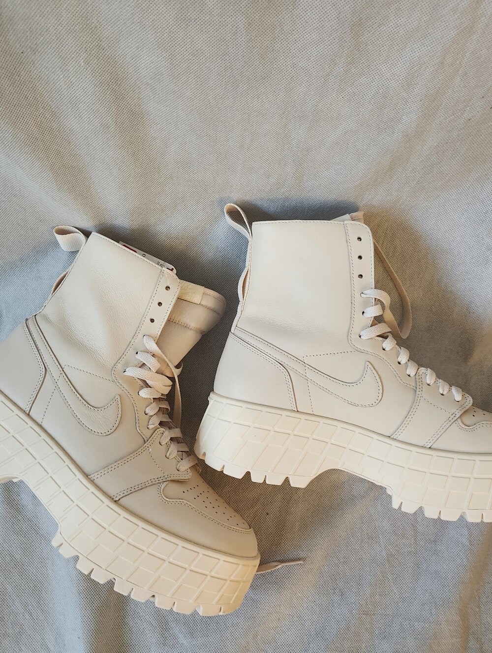 Jordan Air 1 High Brooklyn Lace-up Leather Sneaker Boots SZ 12